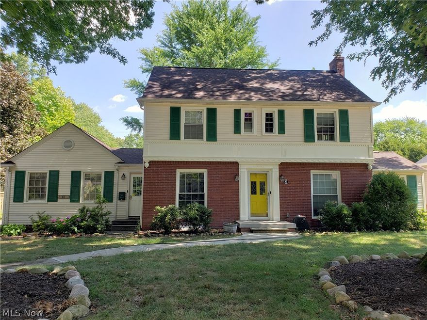 This stately colonial is for you!  Starting with the pair of oak trees framing the house from the street, the newly painted trim and shutters set off a warm and comfortable feel with formal undertones.  The living room with a fireplace provides elegance and the attached office is very convenient to finish up some work and not be completely separated from the family.  The updated kitchen and eating area provide a lovely view of the spacious backyard.  The screened porch off the living room affords the opportunity to enjoy meals while enjoying nature.  The formal living room is the perfect place to host dinner guests. The spacious owners' bedroom is bright and inviting.  The second bedroom overlooks the backyard.  The third bedroom is another large bright inviting space.  All of this tied up with a newly renovated bathroom with a dual head shower. 
Short distance to Resnik CLC, Akron’s first International Baccalaureate elementary school, shops of Pilgrim Square just minutes away & Wests