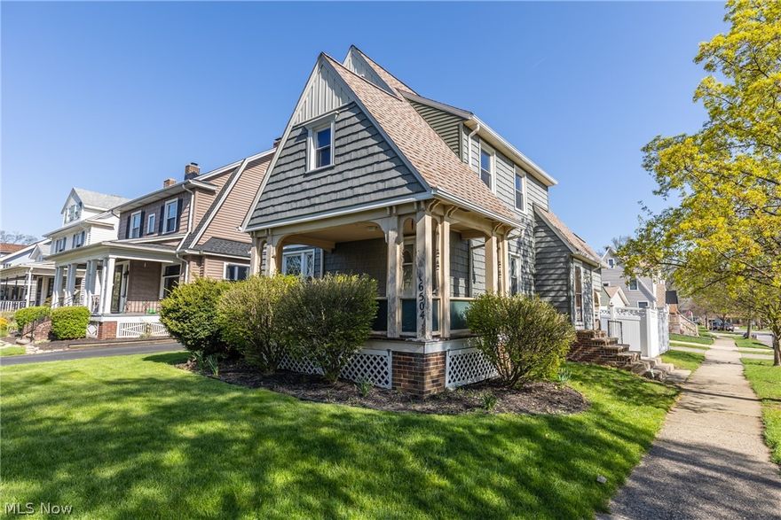 Welcome home to this 3-bedroom 1 ½ bath colonial with a perfect blend of charm, character, and modern updates.  Located in the heart of West Park’s Kamms Corner neighborhood. This home’s interior has been freshly painted and carpeted on 1st & 2nd floor. Kitchen offers plenty of counter space, newer appliances, breakfast peninsula and an abundance of cabinets. There is a spacious dining room off the kitchen and living room with a built-in china cabinet. Remodeled half bath on main floor. All 3 bedrooms are on the second floor along with a newly remodeled full bath. The 3rd floor can be made into a 4th bedroom, office, or bonus room, this is the "other" room dimension. A patio area for entertaining is out the back door with plenty of play or gardening space. The back yard is fully fenced for your pets and privacy with a gate for access to the sidewalk. Updates are many and include the following. Whole house blown in insulation, vinyl siding, all exterior doors, new 2 car garage, vinyl fe