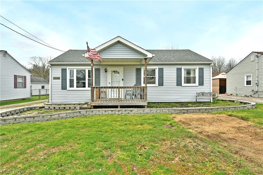 Tired of the same old same old? Step into something different with this exciting Champion 
ranch! Packing tons of style into its single level layout, this charmer showcases out of the 
box looks paired with a cabin-like feel. Instantly attractive, the home stands out from its 
peers with its extended, covered front porch and brick lined landscaping. Behind the 
home, an oversized two-car garage easily holds vehicles, hobby items and equipment 
alike; all while a raised rear deck looks on for easy summertime relaxation. Step through 
the front door to be wowed by the rustic aesthetics. A wood paneled accent wall carries 
your eyes up towards the matching ceiling with its exposed truss work that leads to the 
must-see overhead loft – complete with plush carpets for an easy hangout or lounge. The 
tall windows spill sunshine across the hardwood styled floors, continuing into the kitchen 
before transcending into large ceramic tiles. Stainless appliances join the stone-look 
countertops as dining space enjoys great backyard views. Laundry and utilities tuck away 
around the corner. Down the main hall, a tastefully updated full bath joins the trio of 
spacious bedrooms; each with hardwood styled flooring. Call today for more!