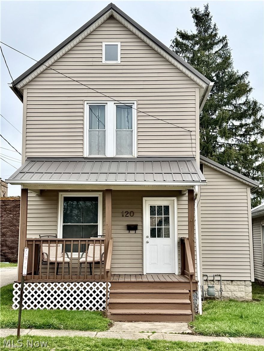 Why rent when you can own? This move-in ready home offers an excellent opportunity for a first-time buyer to start building equity while enjoying the comfort of a well-maintained property. Major updates were completed in 2022, including a durable steel roof, furnace, central air, and hot water tank—giving you confidence that the major mechanicals have already been addressed.

Inside, you’ll find an updated kitchen and bathroom, along with a clean, functional layout that makes everyday living simple and comfortable. Energy-efficient windows contribute to lower utility costs and year-round efficiency.

The inviting front porch offers a great place to sit and unwind, whether you’re enjoying a quiet morning or winding down at the end of the day. In the backyard, a private deck with fencing provides a secluded outdoor space—perfect for hosting friends, grilling out, or simply enjoying your own space without the upkeep.

Whether you're just getting started or looking for a smart step toward homeownership, this property delivers a strong combination of affordability, reliability, and long-term value. Stop paying rent and start investing in your future—this is an opportunity you won’t want to miss