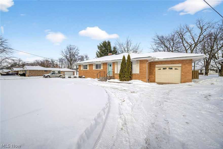 This charming ranch home is certain to impress. It features a warm living room and dining area with beautiful hardwood floors and an abundance of natural light.

The kitchen offers ample cabinet and counter space, and all bedrooms include well-sized closets. The full basement is equipped with a finished recreation room, glass block windows, a laundry area, and extra storage. Outside, you will find a fully fenced yard and an additional two-car detached garage with convenient access from Karen Street.

Recent improvements include:
- 2025: New furnace and A/C, updated sunroom porch along with glass block windows in basement
- 2023: Updated bathroom and new interior doors.
- 2021: New A/C and a new chimney (from the roof up). along with new roof, gutters and fascia

The property is ideally located near highly-rated Strongsville schools, the Cleveland Clinic Strongsville branch, Cleveland Metroparks, SouthPark Mall, and major highways.