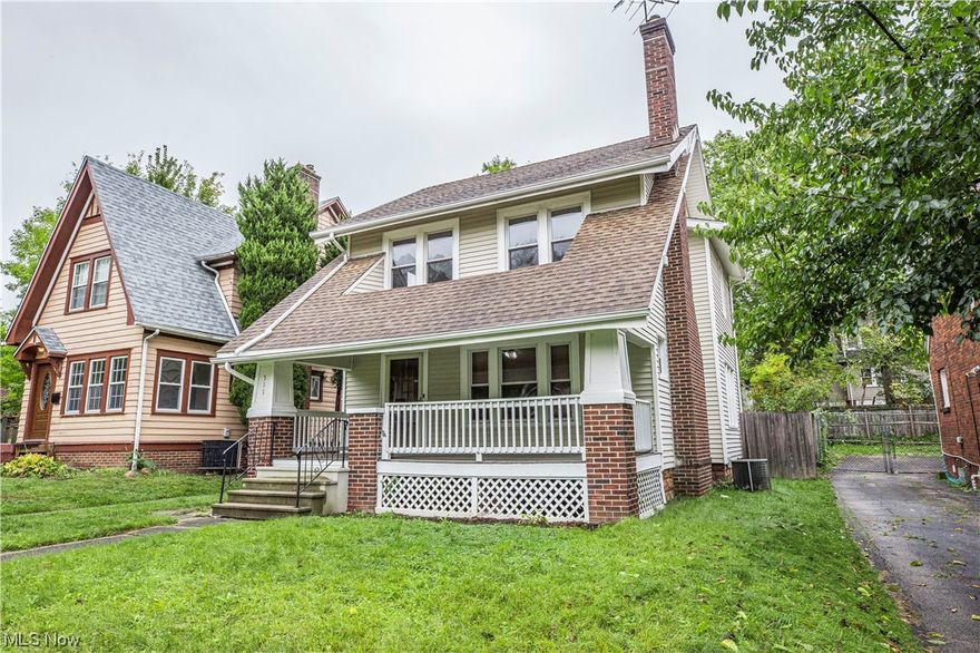 This two-story colonial home boasts an inviting front porch and plenty of charm throughout. In the spacious living room, original wood millwork, hardwood flooring, and a wood-burning fireplace create a cozy atmosphere. The living room flows seamlessly into the dining room with plenty of space and natural light from the large windows. Recently updated, the eat-in kitchen features freshly painted cabinets, new countertops, LVP flooring, and a generous pantry. Off of the kitchen is a deck overlooking a private backyard with a two-car garage with electric opener. The second floor offers even more character with built-in linen storage, a cedar closet, and three bedrooms with hardwood flooring. The full bath features updated plumbing, a new vanity, tile floor & shower tub surround.

A full basement offers plenty of storage with a work bench, washer and dryer. The half bath is ready for updates and can be converted to a full bath. The seller is providing a Home Warranty for peace of mind. This lovely home has been freshly painted throughout, is move-in ready and available for immediate occupancy. Schedule your showing today!