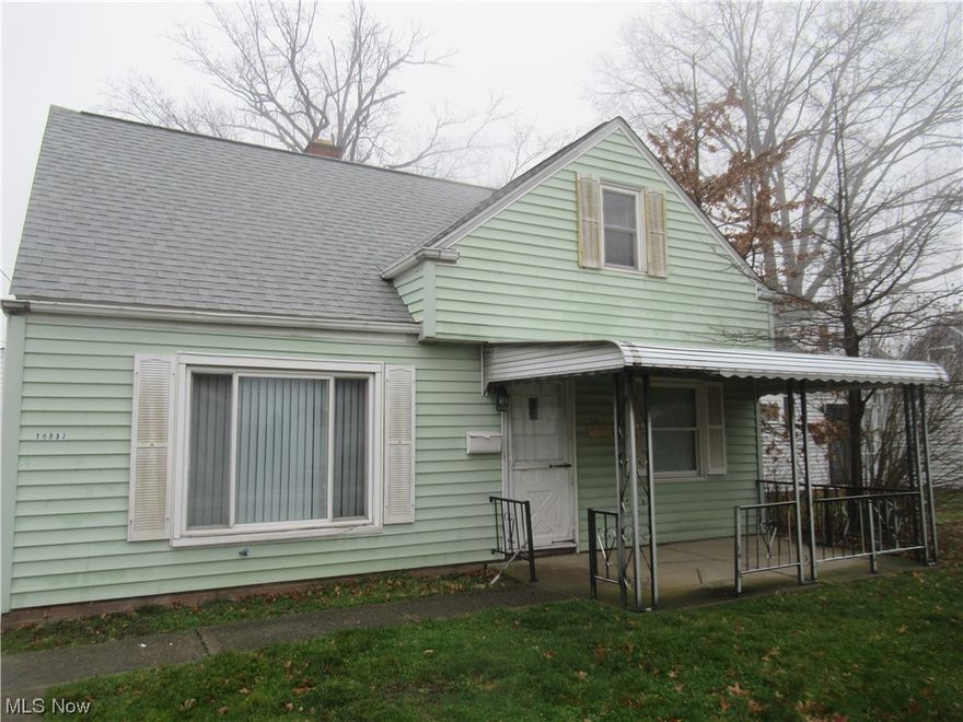 Just Updated 4 bed 1 bath 1 car Garage Charming single-family bungalow in Willowick, Ohio, featuring four bedrooms, one bathroom, and a garage. It highlights the inviting interior, spacious kitchen, and the convenience of nearby attractions. The listing emphasizes the property's appeal for a cozy family home in a tranquil neighborhood.enjoy your covered front patio in this home located in the heart of Willowick. Come inside and enjoy central A/C! Improvements include newer windows,new flooring and Interior Paint