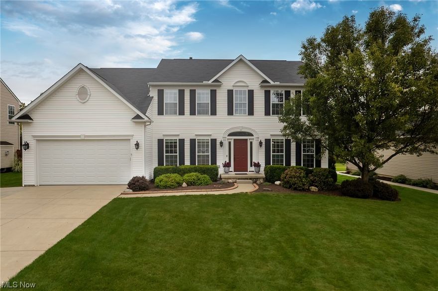 South-facing, center hall colonial in Glen Abbey shows pride of ownership w numerous updates including front door/surround, owner’s bath, guest bath, washer & dryer, garage door and Nature Stone flooring, parking pad, furnace, H20 tank, A/C, sump pump, outdoor electrical outlets. Gleaming oak floors welcome you to the 2-story foyer, offset by a den w glass-paned doors and a generous living room and dining room w crown moulding. Your kitchen includes white cabs, full island for maximum counter space, breakfast bars, SS appliances, pantry, and vaulted light-filled morning room w two walls of windows and a sliding door to backyard. Kitchen opens to the spacious great room w floor-to-ceiling stone-faced & hearthed fireplace. Spacious rooms easily accommodate all your guests during social gatherings! First floor laundry room w cabs. Upstairs, the spacious owner’s suite features a cathedral ceiling, mirrored sliding closet, a walk-in closet, and fully renovated spa-like bathroom w windows, a vaulted ceiling, dual vanities, soaking tub, frameless glass walk-in shower, and enclosed commode. Your finished basement offers recessed lighting, open space, full bath, and a large storage area. Oversized 2-car garage can accommodate full-sized trucks/SUVs. Meticulous must-see backyard is fully fenced w a paver patio, landscaping, shed and flat open space–ideal for children, dogs, lawn games and gardens. Abuts HOA-owned common space. Request video tours of the interior, shed & fenced backyard
