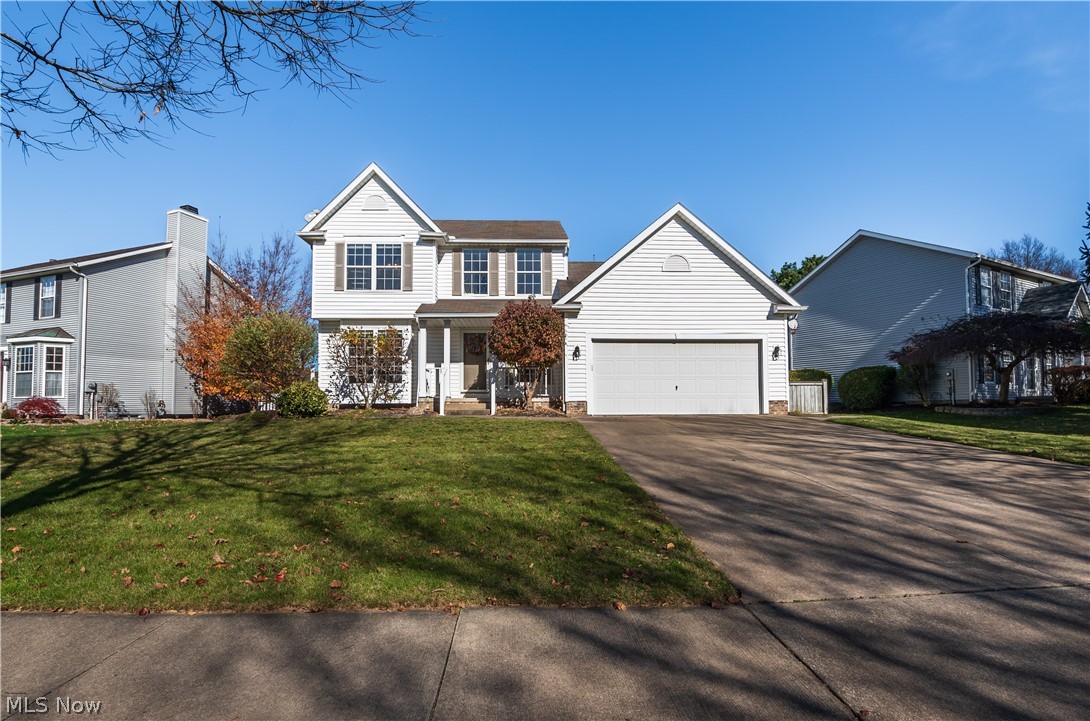 Welcome to your new home! Located in Coventry Crossings, this colonial style home has much to offer! From the start, this home features an extended 22 foot driveway that leads into the two car garage. From the garage you’ll walk into the convenience of first floor laundry. A grand kitchen connects to the step down living room complete with sliding doors leading to the fenced in backyard. This home has three bedrooms, all of which are located on the second floor, including a master suite with private master bath. Another full bath is located on the second floor as well as a half bath on the first floor. Call for a private showing today!