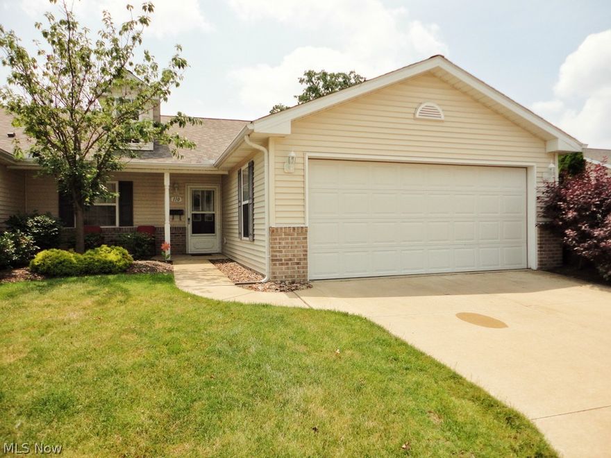 Now's the time to downsize to this 2003 built RANCH condo! Best priced unit in the Elyria market for a newer ranch style WITH an attached 2 car garage. Neutral, clean & well maintained. Nice sized rooms. Living room is open to  the eat-in kitchen.  Sunroom is light & airy with a vaulted ceiling & would make a great den/office! Front Porch & Sunny side patio.   Very practical option in a very convenient location to virtually all amenities.  Smaller condo complex of less than 30 units creates a small community feel. Hurry!
