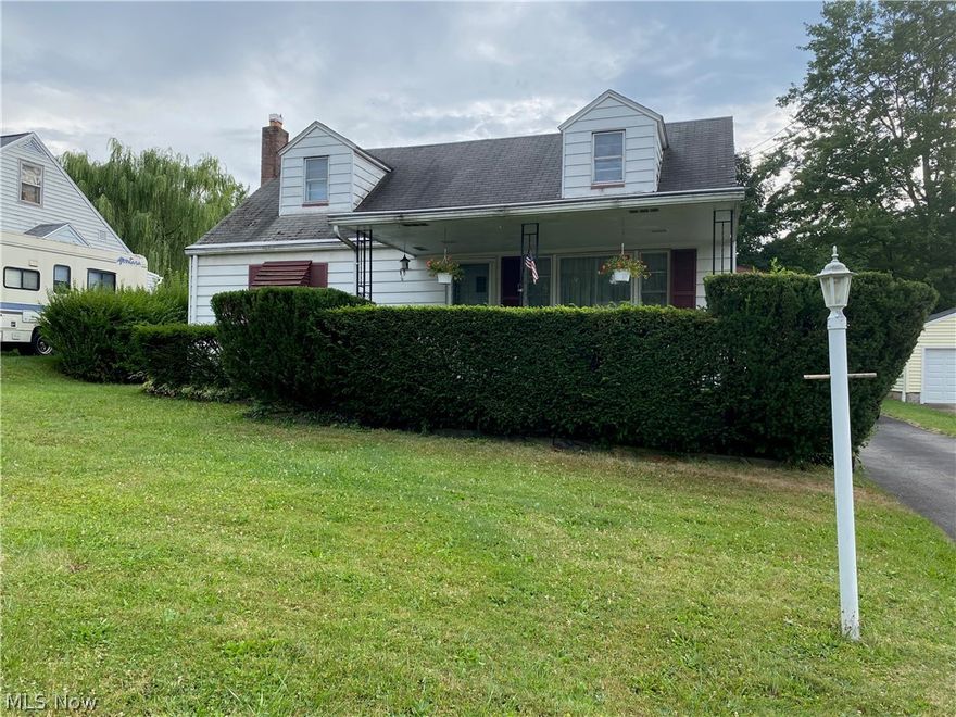 Investor rental opportunity.  Charming 3 bedroom cape cod that has been well maintained by owners for 40 years.  2 1/2 baths. 2 bedrooms on 1st floor with full bath, large bedroom with full bath on 2nd floor.  front porch, Full basement is partially finished. Inludes all appliances. Single garage with new garage door. Electric was recently upgraded; roof approximately 20 years. FHA already appraised to save financing time.  Close to park and bus service.