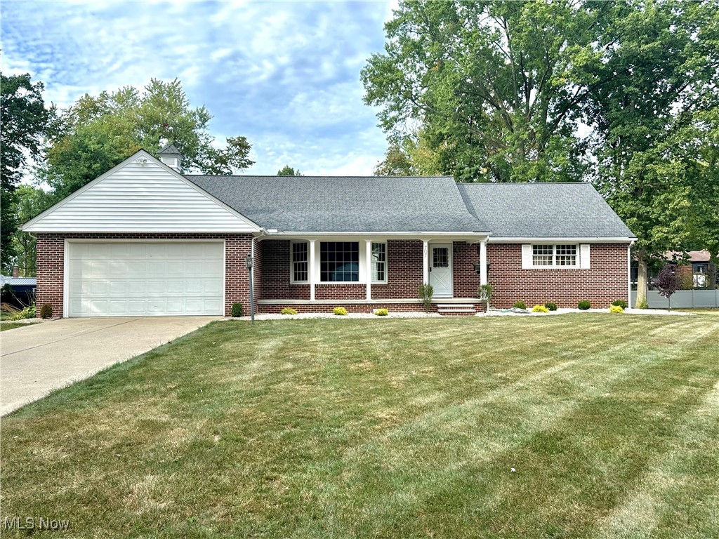 Situated on a generously sized 100x190 lot, this lovely ranch home is walking distance to schools, downtown Amherst, MetroPark and Maude Neiding Pool! Enjoy morning coffee or unwind after work on the front porch. Large living and family rooms. Fully applianced eat-in kitchen. First floor laundry with washer and dryer. 3 bedrooms are located on the main level and an additional bedroom plus enormous bonus space is found upstairs! Unfinished basement can double your living space. A bathroom with toilet and shower is already in place! Oversized two car garage has additional 6x7 nook for you tools and lawn/garden equipment. New AC and furnace, 2019 hot water tank, 2008 roof with 40 year shingles. Take a look today! You just might want to make 707 Greenlawn Drive your new address!