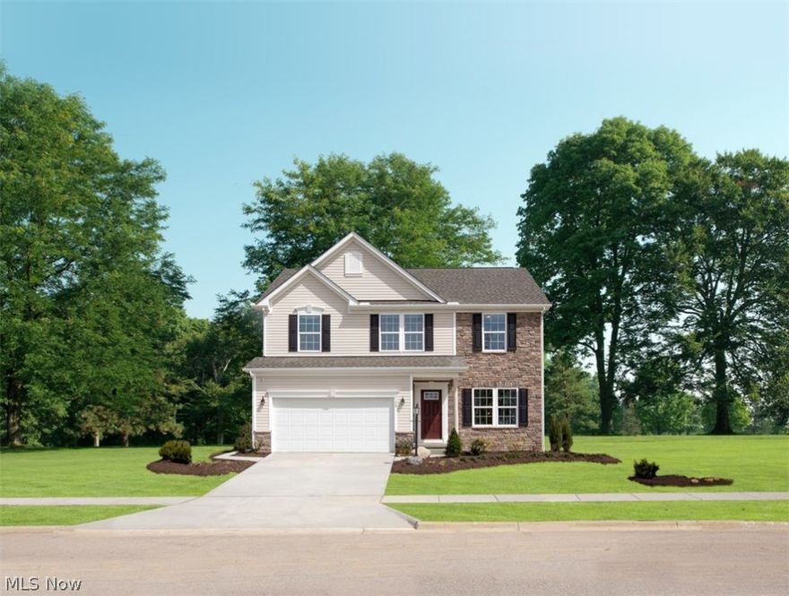 BEST NEW CONSTRUCTION VALUE IN ALL OF AVON!!! This exceptional Milan home is being built in our Fairfield Estates Community in the desirable city of Avon. This home is 3230 sqft of living space with a fully excavated and partially finished basement. The entire first floor offers 9 ft ceilings to give you that added spacious feeling. The Family Room and Kitchen with a beautiful sun-filled Morning Room are open for easy entertaining. There are plenty of 42” upgraded cabinets, a gourmet island, stainless steel range, dishwasher and microwave, garbage disposal and recessed lights are also included. Upstairs offers four large bedrooms, two full baths and a laundry room that will save you hundreds of steps for your convenience. The owner suite has its own private bath with double bowl sinks and two huge his and hers walk-in closets. Our “Built Smart” homes will save up to 30% on your energy costs each month. Photos are for illustration purposes. To Be Built.