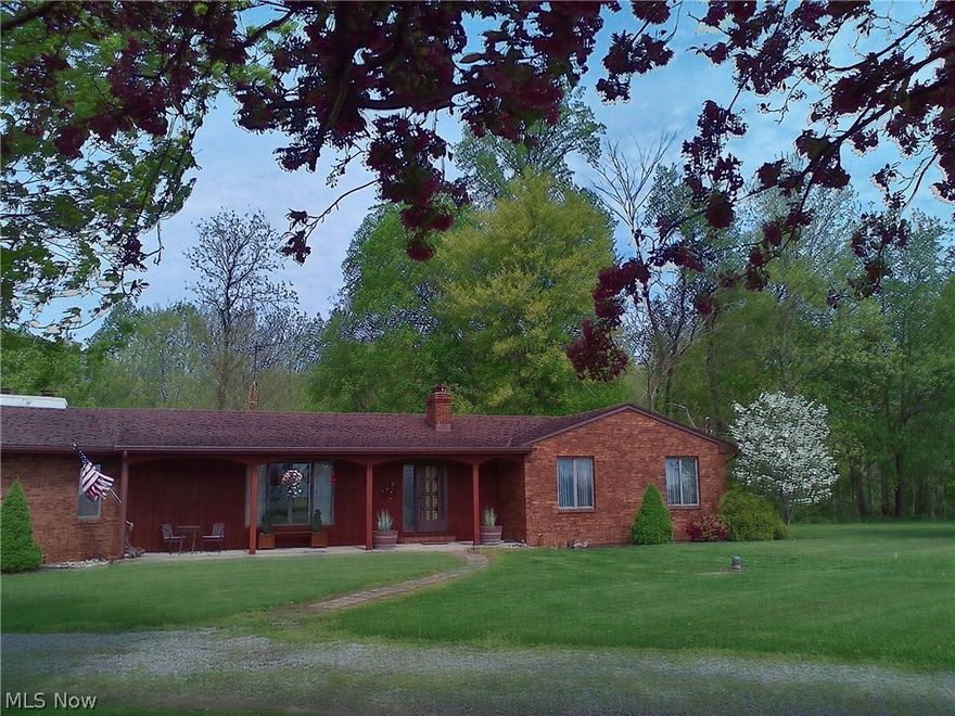 Country setting, close to Rt 250 and Turnpike. 3 bedrooms, 2-1/2 bath ranch with full basement with walk-out. Sits on 2 parcels of land, good sized bedrooms, lots of closet space. Freshly painted, antenna hookup in family room, living room, master bedroom and basement. Owner has Homestead exemption, taxes shown are for new owner.