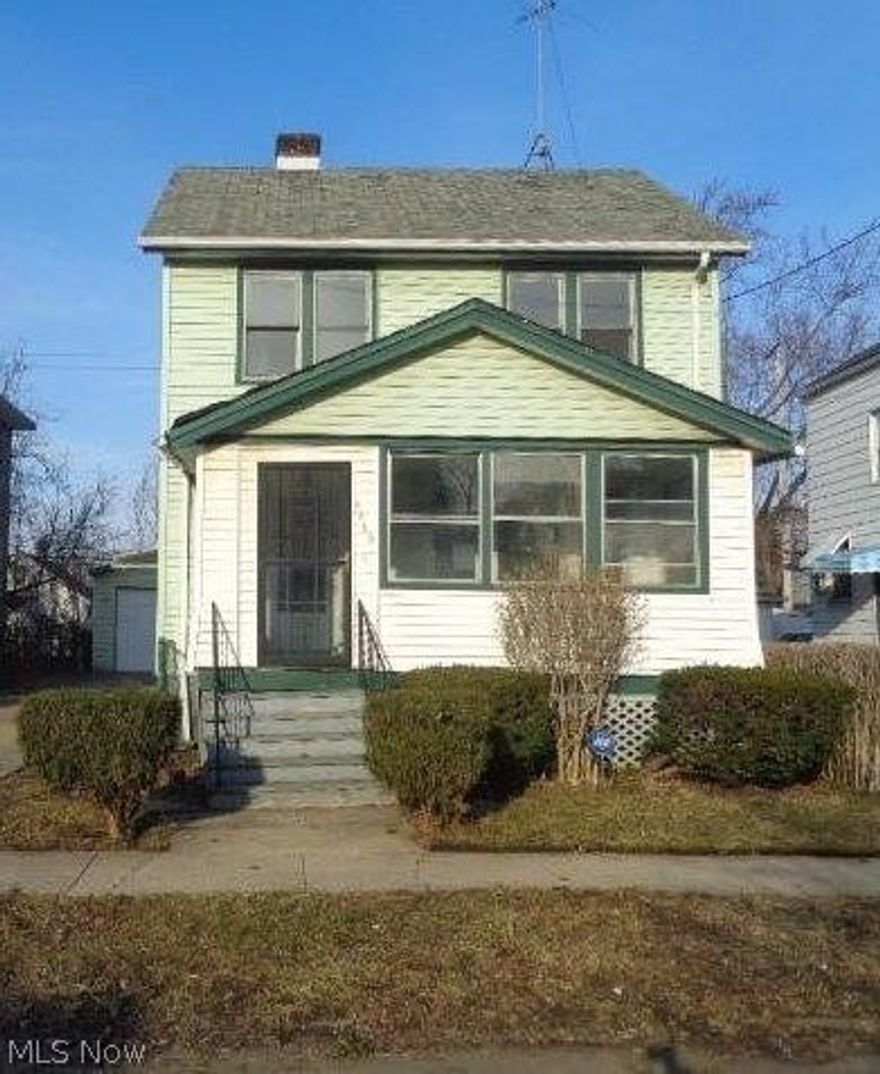 Welcome home! Classic 3 bedroom Colonial home features enclosed front porch, formal dining room and large living room. Great size yard with oversized 2 car garage. Convenient to Downtown Cleveland and Freeway access.