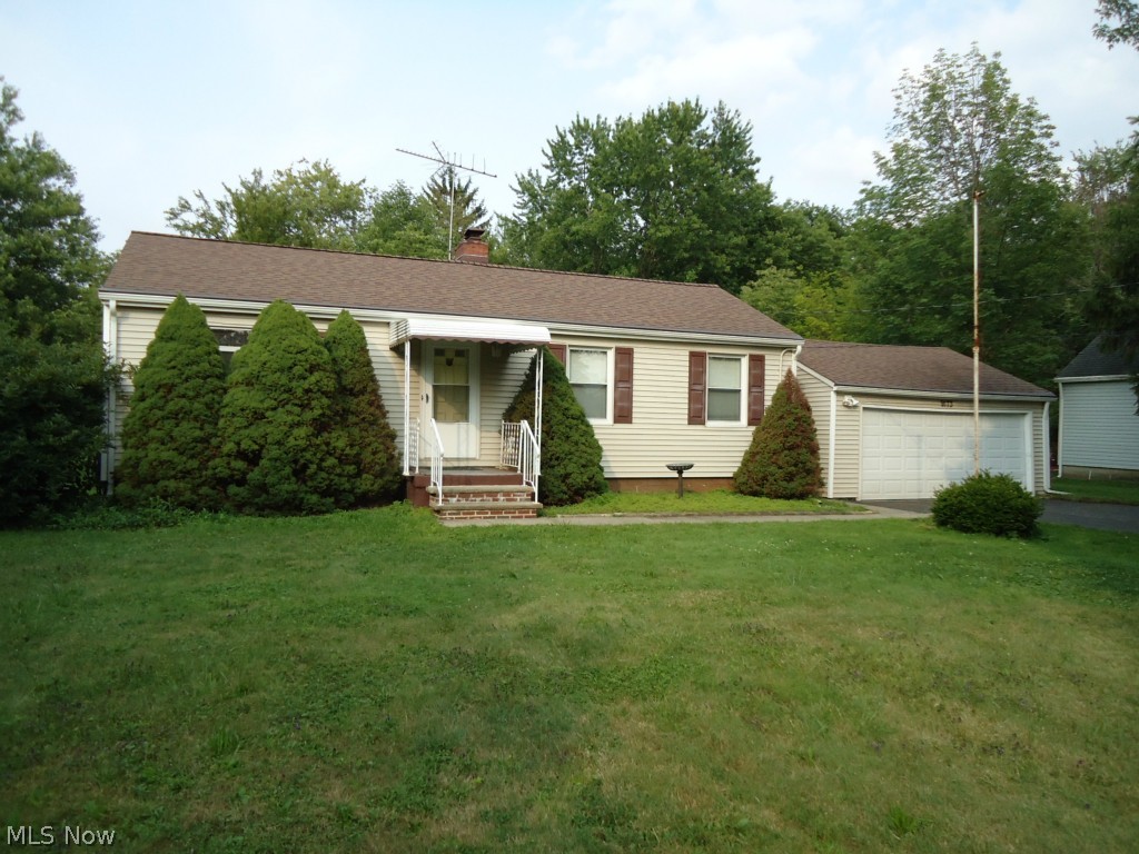 Looking for a great value? Stop looking! Well maintained ranch on 1+ acre lot. Big living room with wood burning fireplace and hardwood floors. Spacious kitchen with pantry and built-ins. Enclosed screen porch overlooking the park-like backyard. Updates include vinyl siding, electric svc, furnace, central air conditioning, dimensional roof and vinyl replacement windows. 2 car garage and 2 Amish built storage barns (12x12) included. Call today for your private showing - you won't be sorry!