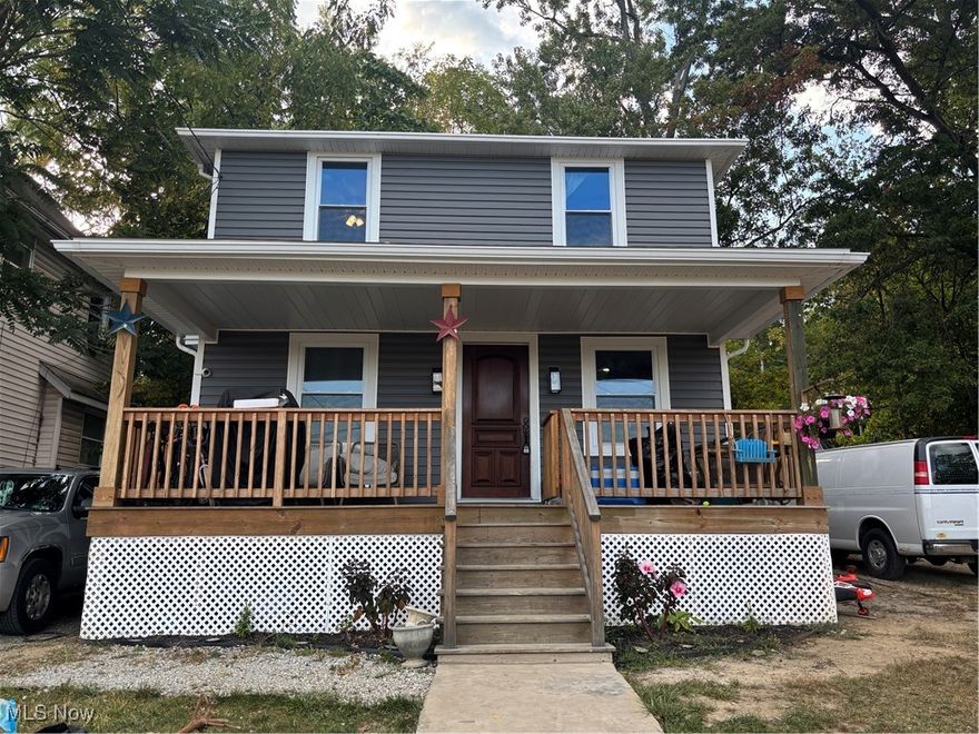 Updated 3-bedroom, 1-bath home located on a quiet dead-end street. This property features a welcoming front porch, full unfinished basement, and recent upgrades throughout. Major improvements include a new roof, siding, windows, central air, and laminate flooring throughout, offering both style and durability. Inside, you'll also find an updated kitchen and bath, creating a move-in-ready space with modern touches. A great opportunity for homeowners or investors seeking a low-maintenance property with the big updates already done.