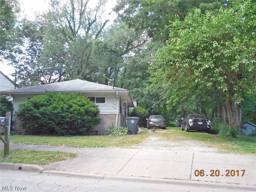 Looking to diversify your portfolio? This ranch style property is fully occupied with good rental income. One unit has newer furnace and hot water tank, roof is about 10+ yrs. old.   Long term tenant wants to stay.   Option to live in one unit and rent the other...or just keep as-is income producing property.     Each unit has its own private basement.  Tenants pay gas, elec., phone, cable.  Owner pays water/sewer/trash.