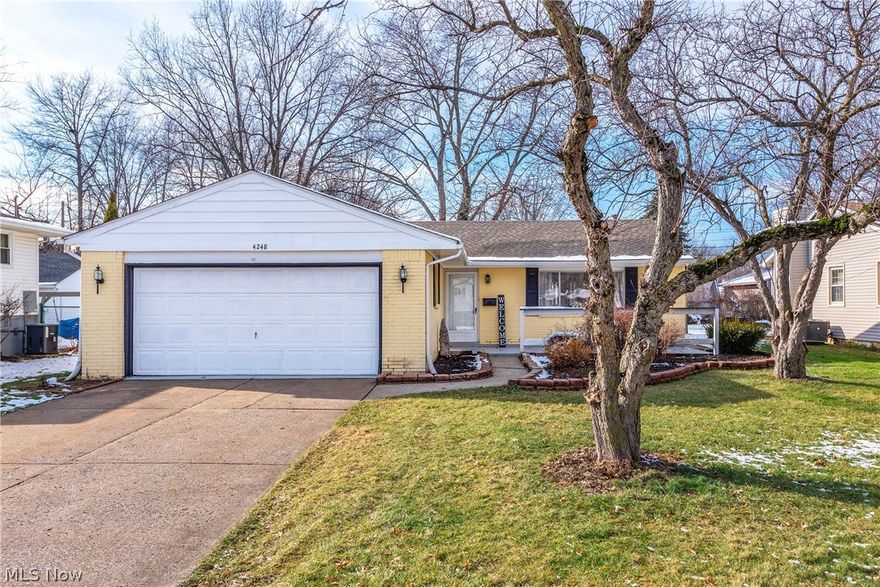 :Looking for a move-in ready home in a great location? Look no further! 4248 Miami Ave in Lorain has it all. This home is approx. 1400 sq ft , ranch style with 2 bedrooms and 1 and a half baths(1/2 bath is conveniently located in the Master Bedroom). The kitchen and baths have been remodeled and new flooring. Roof is approx. 5 yrs old. The kitchen features new stainless steel appliances, plenty of counter space and a great spot for coffee bar. The utility room features counter space and cabinets for pantry area or extra storage. Enjoy the fenced in backyard with patio off the familyroom. Plus an attached 2 car garage extra deep and extra cabinets as well. The perk is the location cant be beat! Walking distance from the Light House Commons shopping center and (Home to Walmart and Home Depot and minutes to Meier's, Giant Eagle and Aldi's etc. Schedule your appointment today!