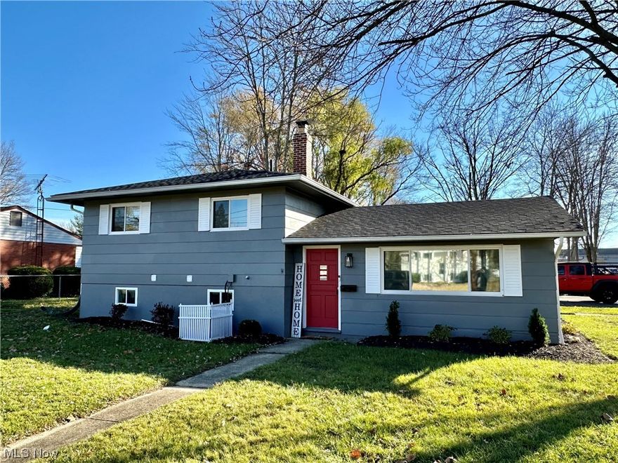 Recently remodeled home with new kitchen, baths and many other updates.  Located in a quiet neighborhood on a spacious corner lot, you will appreciate the open floor plan and contemporary finishes this classic split level offers. Large dining/ living room with vaulted ceilings opens to the modern kitchen with new cabinets, granite countertops, tile backsplash, stainless steel appliances and bar seating for easy eat-in dining and entertaining.  Luxury Vinyl plank flooring throughout the living spaces and new carpeting in the bedrooms.  The lower-level living space walks out to the backyard, includes brand-new laundry machines, a half bath and extra ‘bonus’ space (not pictured) which makes for a great office, craft or kid space.  There’s a large yard with patio space and big two-car garage with additional off-street parking.  Other recent improvements include: New roof, new windows, new hot water tank, furnace and central air,  driveway, fresh interior and exterior paint.  Pets (cats & dogs) permitted on case-by-case basis with additional deposit, non-smoking property (interior), tenant pays utilities, one month security deposit, no section 8 or vouchers, owner seeks occupants sooner than later.