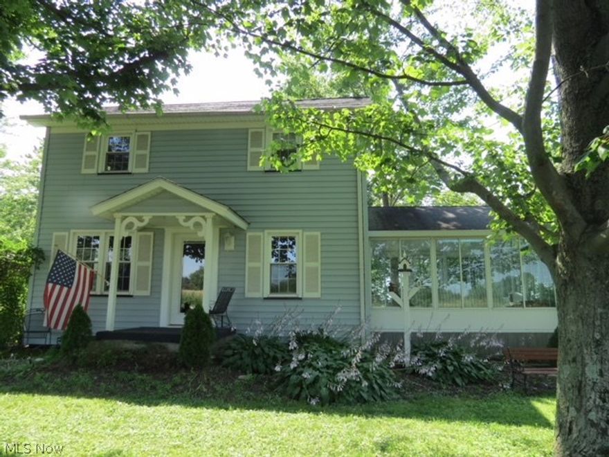 3 Bed/1 bath home filled with character and charm, resting on 3.75 peaceful acres with an abundance of beautiful flower gardens! Perfect location to see the sunrise AND sunset from inside the awesome sunroom or from your favorite spot in the yard!! Enjoy the warmth from the pellet stove during cold winter months. This home features newer roof, vinyl siding and windows.