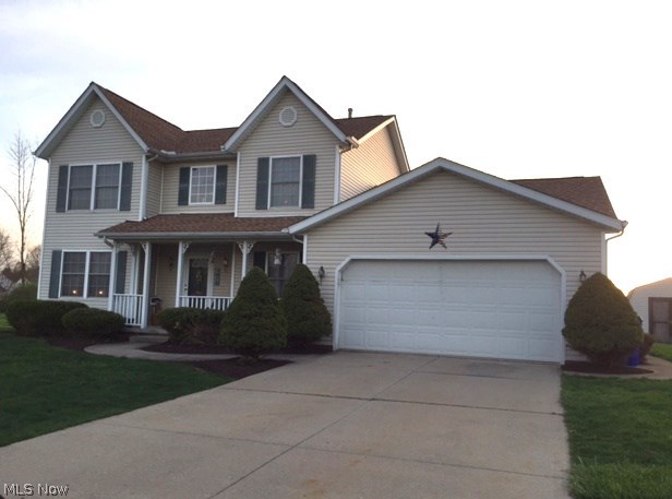 This lovely Colonial boasts a two story foyer w/a turned staircase. There is a formal living room and an office on either side of the foyer entry. There is an applianced kitchen with an eating area, a huge family room with vaulted ceilings and a gas fireplace. And, up the beautiful staircase on the 2nd floor there are four bedrooms and 2 full baths. The large master suite includes a full bath with a shower and jetted tub, a vanity w/dual sinks, as well as a walk-in closet. The large basement is just waiting to be finished to your liking. A door off the kitchen eating area opens to a large composite deck and an above ground swimming pool. There is a large backyard for entertaining or a great space for the kids to unwind after school. There is also a shed to store the bikes and lawn equipment. The two-car garage is heated for comfort on those cold winter days. Updates include a newer roof (approx 6 yrs w/complete tear-off), laminate flooring in the kitchen, H20 in 2009, a newer garbage d