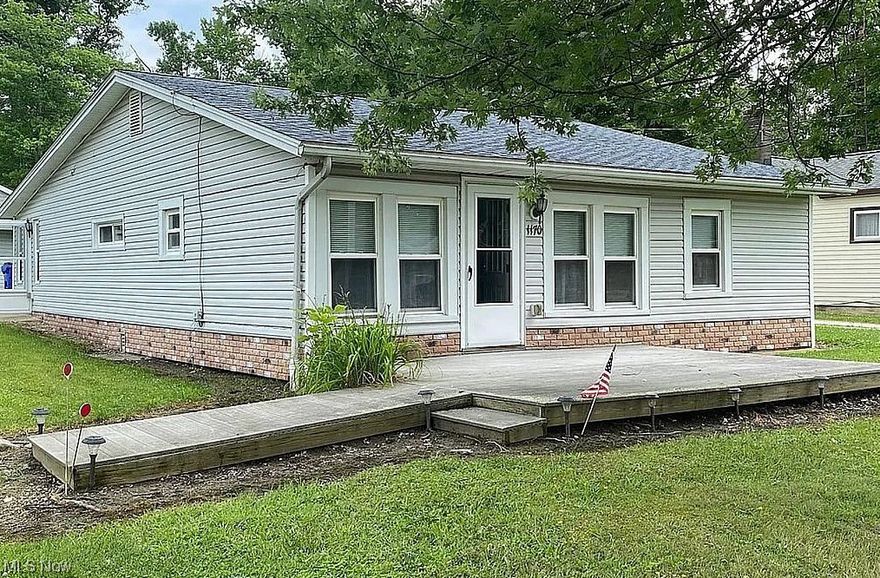 This charming 3-bedroom, 1-bathroom home is nestled in the heart of Aurora, Ohio! As you step inside, you'll be greeted by a spacious interior newer carpet and LVT throughout. The kitchen comes equipped with appliances, including a microwave, refrigerator, range/oven, garbage disposal, washer and dryer. The living area boasts a generous total interior livable area of 1,160 sqft, providing ample space for you and your loved ones to make cherished memories. Situated on a spacious lot of 0.47 Acres, this home offers plenty of room for outdoor activities and future expansion. Built in 1935, frame construction and a new reliable asphalt/shingle roof. Come and explore this delightful property today!