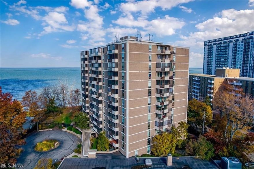 Lake Views. One Floor. Zero Hassle. Move-in ready 1BR/1BA ranch-style condo with balcony access from both
the living room and bedroom—wake up to Lake Erie every day. Open layout, newer flooring, updated kitchen & bath, and
exceptional natural light. Maintenance includes heat, A/C, water, sewer, cable & internet—just pay electric. Amenity-rich,
pet-friendly community with heated pool, fitness center + sauna, penthouse party room, bocce court, garage car wash,
and on-site maintenance. No rentals or Airbnb. Easy living, done right. Interior of Condo is Virtually Staged