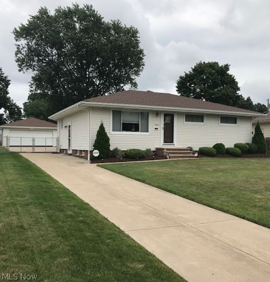 Don't miss your opportunity to own this very well maintained and cared for 3 bedroom ranch with a newer roof, remodeled kitchen with soft close cupboards and drawers, newer french patio door, central air, updated 100 amp service. The basement has been waterproofed, their is an extra wide 2 car garage, fenced in yard, newer stainless steel appliances that are staying. Clothes chute to the basement that leads to a front load washer and dryer that are also staying. And the home has been freshly painted. This neighborhood is anchored by Pleasant Valley school, Valley Forge High School and Tri C College and are all within walking distance of this home.