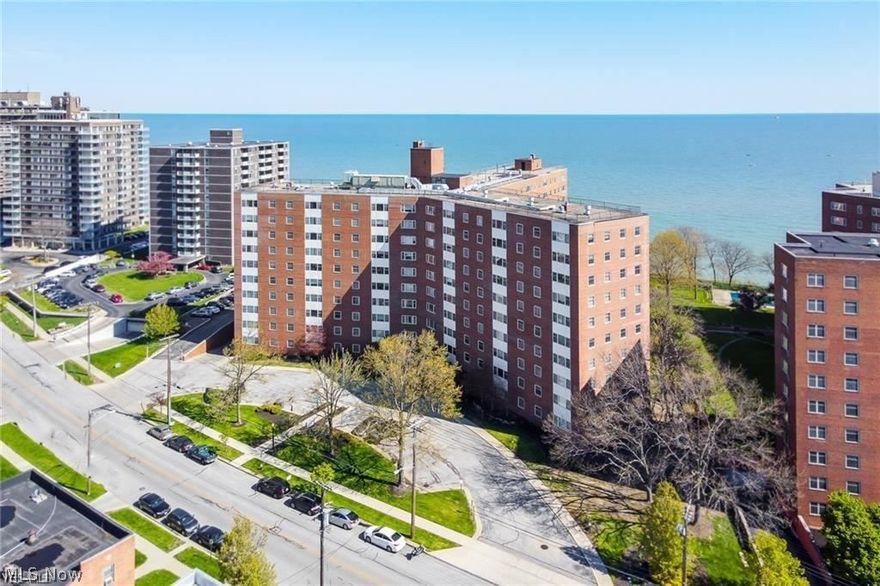 Welcome to maintenance free living at the Lake House located on Lakewood's Gold Coast. This pristinely cared for, 9th floor lakefront unit, has views of Lake Erie from all directions. See the sunrise, sunet, and all the lights from downtown Cleveland right out of your window.  This unit has 3 bedrooms, 2 full baths, updated kitchen with granite counter tops and appliances, new quality laminate flooring, and neutral decor. If recreation and entertaining is your passion, this condo offers it all. See fourth of July fireworks on your roof top deck. Lay by the inground pool all Spring and Summer. The Lake house offers a gym, cafe, hair salon, and convenient store. There is ample parking sold with this unit. The unit has 2.5 garage spaces located in the parking garage under the building. If you do not need that many spaces, you can sell or lease one of the spaces to someone else living in the building. There is nothing to do here but move right in.  HOA fees include all of your utility bills except for WIFI. The Lake House is making many interior updates. Purchase now, and enjoy the added value when these renovations are complete. Schedule an appointment today.