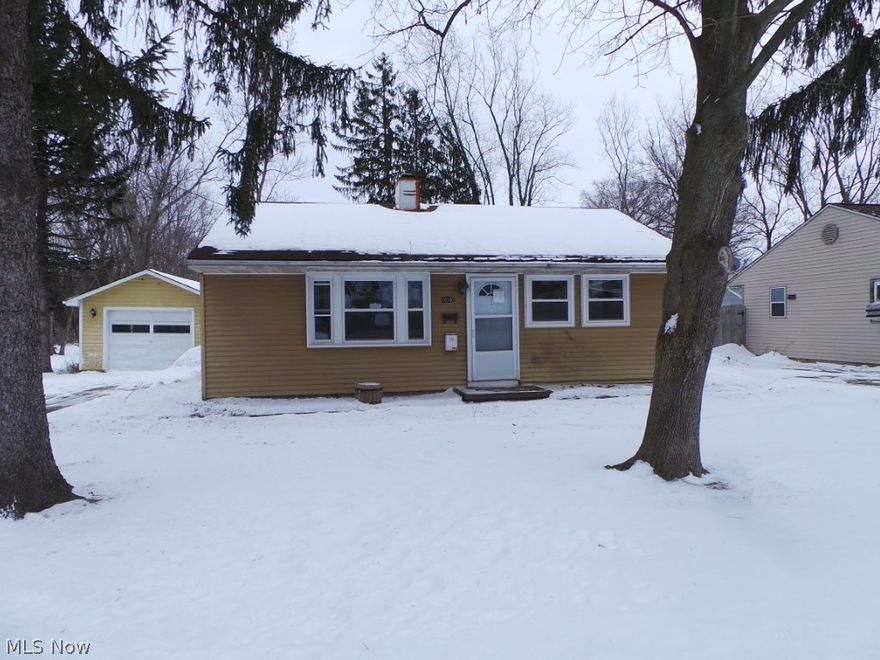 Location, Location, Location! Great Starter.  Two Bedroom Ranch With large treed Back Yard.  Close To Schools.  Property sold AS IS.