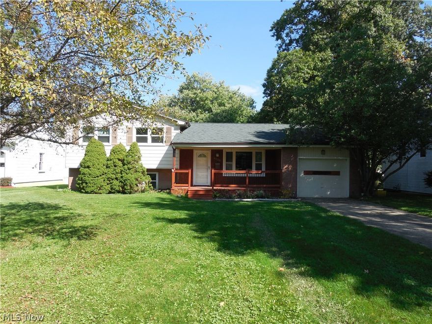 Awesome opportunity available in Austintown! If you are looking for a home that is move in ready but needs some of those cosmetic updates that you would rather slowly do yourself to make a house your home this may just be the one you are looking for!  This split level floor plan is spacious and there is great natural lighting!  The living room has newer carpeting and the formal dining has hardwood floors while The kitchen offers ceramic floors all appliances plus ample cabinet and counter space with an island for quick meals. The bedrooms are all located on the upper level and the spacious master has hardwood flooring, a large closet & its own private entrance to the full bath. Both guest bedrooms have hardwood flooring and spacious closets! The lower level has a family room and the utility/ Laundry room. There is a toilet and sink there as well, with some effort you could spruce it up to a more private space!  The fenced backyard is spacious and there is a nice shed. The front porch i