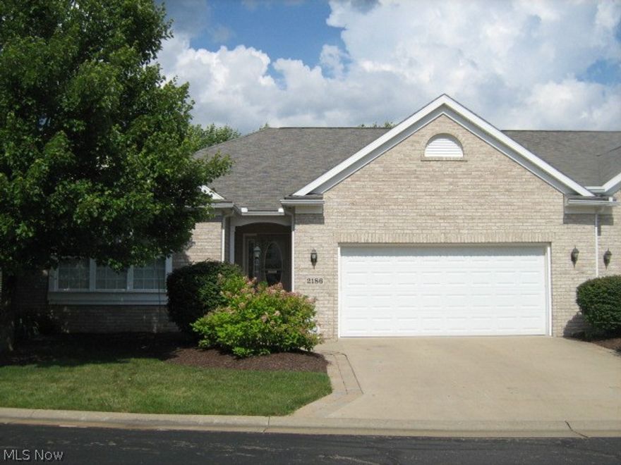 Welcome to this better than new, 1-owner Tuscany cluster ranch in Stratford Green.  Great room features angled corner fireplace and is open to dining room and gourmet kitchen with handsome oak cabinetry, center island, breakfast bar, track lighting and skylights.  Retreat to cathedral ceilinged master suite featuring glamour bath with double vanity, shower plus Jacuzzi tub and spacious walk-in closet.  Second bedroom with double closet and adjacent full bath.  "Office" offers versatility and could be third bedroom, a playroom, you name it!  Enjoy the beautifully landscaped lot and perennials.  River birch trees lend privacy to the 14x19 deck, adjacent hot tub and waterfall providing a tranquil setting to escape to.  Huge 12-course basement with full bath offers unlimited possibilities.
Abundant closet and storage space throughout. HOA is $405 quarterly.