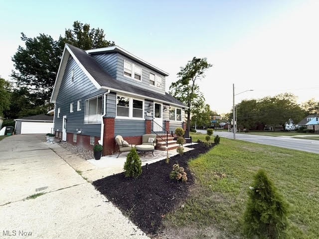 21430 Lake Shore Blvd – 1920 Arts & Crafts Gem Near the Shores of Lake Erie! Welcome to this one-of-a-kind slice of heaven. Close to parks, shopping, walking, and golf in a charming neighborhood, a perfect blend of timeless craftsmanship and modern luxury. Original woodwork, unique architectural details, warm character. The home has been renovated inside and out. Fully remodeled kitchen with custom cabinetry, sleek quartz countertops. High end appliances: refrigerator with ice and water dispenser, smart dishwasher, smart gas stove with griddle, and smart microwave. Recessed lighting, under cabinet lighting, stylish fixtures and luxury vinyl tile floor. Smart google nest thermostat. Living room and dining room flow together with refinished original hardwood floors, fireplace, and a charming bay window with seating. Front porch with new windows (2024) and a cozy hanging swing. A bright and large sunroom in the back adds additional square footage of living space with all new windows (2024). Upstairs: Plush new carpeting (2025) takes you upstairs and is in all three spacious upper bedrooms. A large exterior porch with custom built wood railing. Stunning bathroom with fitting tile work, Bluetooth-connected music fan, unique shelving, and a wood slat ceiling. Basement: large dual use bathroom/laundry room with new washer (2025), dryer, and vanity laundry sink. Fabulous shower with custom tile work and glass enclosure. Cozy carpeted bedroom with an electric fireplace, and space for a large TV. Lastly, two extra rooms for storage, canning, or crafts with ample space. Exterior features: Freshly painted exterior. A new garage door and motor, and new man door (2025). A backyard slab patio adorned with pergola posts, and string lighting for entertaining in the shade of an incredible tree. Additional upgrades include many new windows, new air conditioner (2025), and more. Don’t miss the chance to own this beautifully restored home! Book your private tour today!