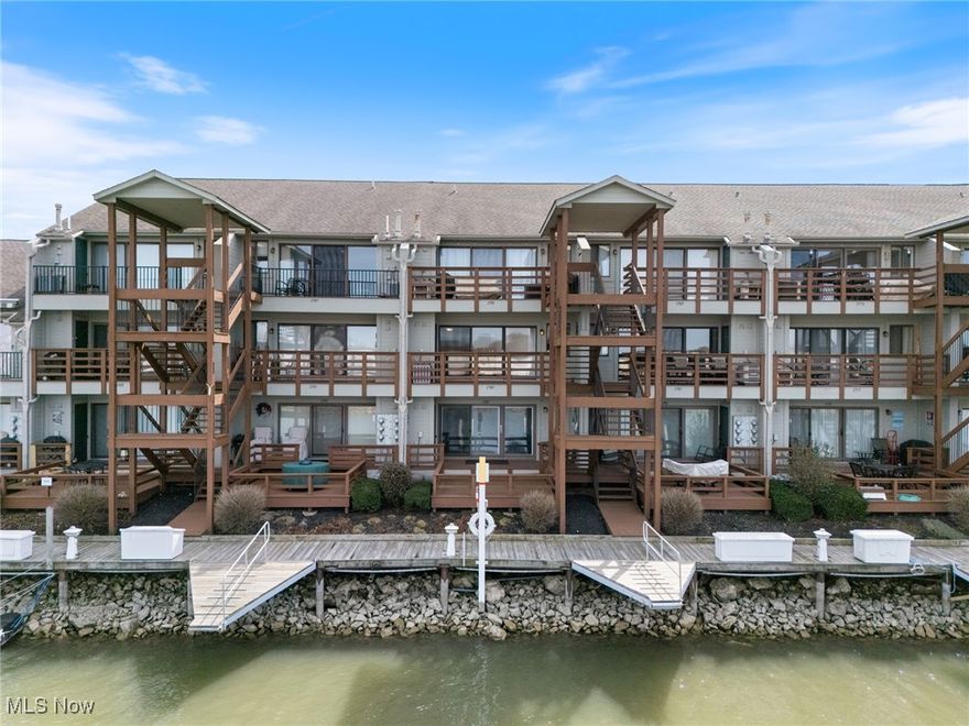 Nestled within the picturesque waterfront community of Catawba Island, this charming 2 bed, 2 bath condo offers a serene lakeside lifestyle. Located in the sought-after Come Sail Away Condominiums area. 30' Dock! Two spacious bedrooms designed for relaxation, each offering ample closet space & natural light. Two full bathrooms. An open-concept living area that seamlessly connects the living room, dining space & kitchen, perfect for both entertaining and everyday living. A well-appointed kitchen equipped with modern appliances, ample cabinetry & convenient breakfast bar. Enjoy morning coffee or evening sunsets on your private balcony, offering tranquil views. Swimming pool, clubhouse, and walking paths along the waterfront. Parking spots ensure convenience for residents and guests. Close to downtown Port Clinton with charming shops, restaurants & entertainment venues. Easy access to major highways makes commuting to nearby cities straightforward.