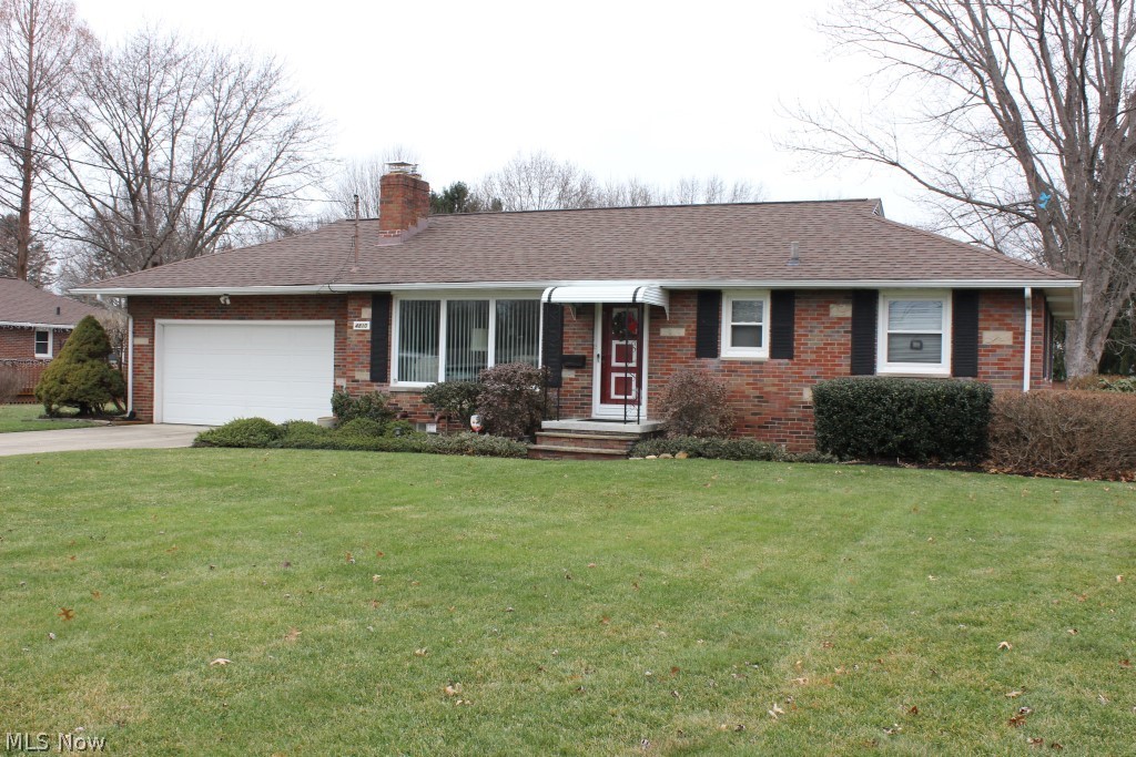 Pristine & beautifully updated 3 bedroom brick ranch having 1080SF, 3 season sun room & 4 car (20x51) tandem attached garage* Living room with gas log fireplace, fan & carpet over wood floor* 3 bedrooms (2 with fans) with wood floors* Eat in kitchen with wainscoting, built in china cabinet, refrig & range* Full unfinished basement with glass block windows* 3 season sun room* Tandem 4 car with side garage door opening to patio- great for summer get togethers* Updates,including but not limited to, fireplace converted to gas (2018), hot water heater, carpet, garage door & opener (2016), windows & 30 yr. single layer shingles (2009), gutters (2010), leaf guard & electric box (2011), 90% eff furnace & humidifier (2003), electronic air cleaner (2004), water softener (2012), sump pump (2014)* Low utility bills* Convenient location in the Portage Lakes area* Home warranty provided* Great value in City of Green*