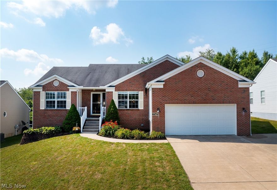 Charming well-cared custom brick ranch home in Hollow Rdg Allotment in Plain LSD! Open floor plan, bright & airy, 2,136 Sq Ft of living space in a large ½-acre private property! This all-in-one floor living home features an inviting foyer with wood floors, four bedrooms, two full baths, first-floor laundry, and a partially finished basement. The bedroom on the main floor (right of the foyer) has french doors, so it can efficiently serve as an office. The eat-in kitchen includes plenty of cabinets and counter space, appliances, a pantry, beautiful tile floors, and a bright dining area with access to the deck. A large neutrally appointed great room with stately vaulted ceilings, a brick fireplace, and opens to the kitchen is perfect for gatherings and entertaining family and friends. A huge master suite with solid hardwood floors features a private bathroom with double sinks, jetted garden tub, plus a massive walk-in closet. The spacious full basement has a 5th bedroom or office and sitt