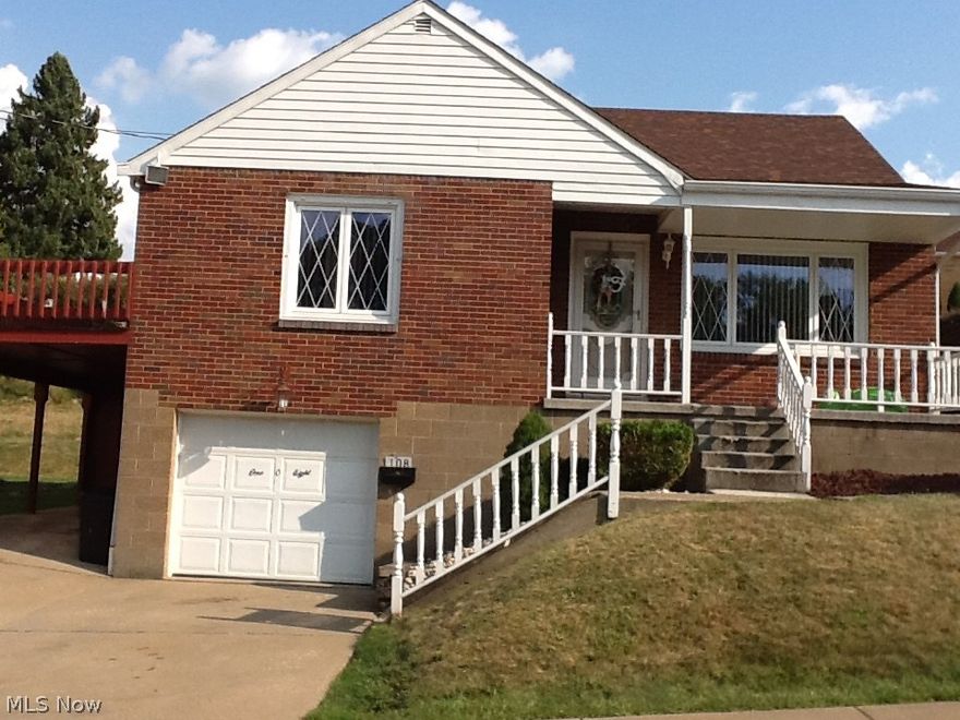 You'll love what you see! Well maintained brick home offering a first floor master, additional bedroom and updated bath. New carpet recently installed. Washer and dryer included!
Spacious kitchen with separate dining area. The second floor has a versatile space which could be used as a bedroom/office, having its own full bath.
The possibilities are endless in the large finished  lower level.  The location of this  home allows for easy access to 22/30 and is approximately 20 minutes to the Pittsburgh International Airport. Enjoy the lower property taxes  of WV in the convenient  location of this lovely home.