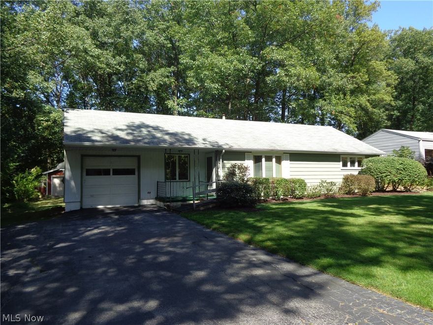 Cozy 1-story Ranch with 2 bedrooms, living room, dining rm, office/den, 1 car attached garage and nicely updated bathroom with tiled walk-in shower. The Kitchen has newer backsplash, counters & looks over the beautiful backyard. All newer Anderson casement windows. 2nd garage in backyard for great storage and shed. Very well cared for him.