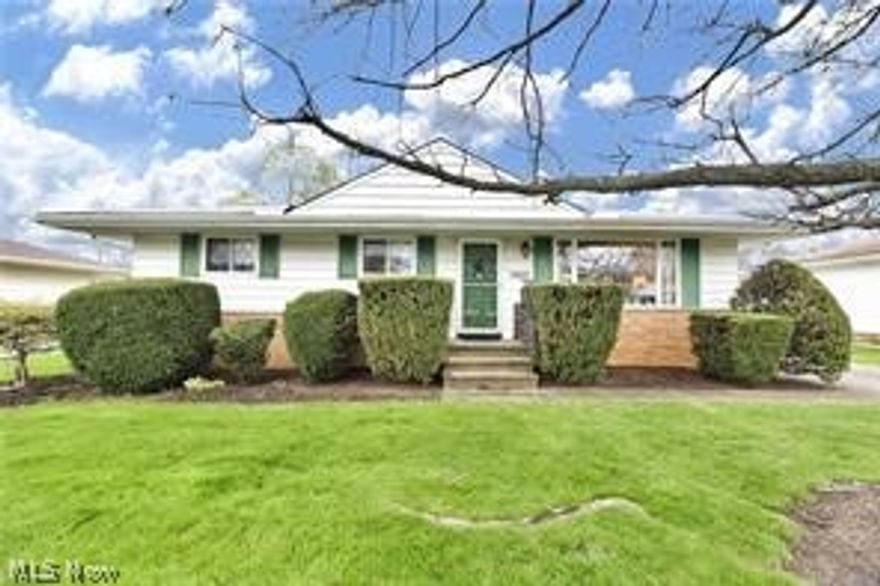 Welcome to this lovingly maintained ranch home in a quiet Fairview Park neighborhood. This home features bright, airy, and open spaces, a formal dining room, replacement windows, and a 2-car garage. On the first floor, you'll find 3 nice-sized bedrooms and a full bath. Off of the master bedroom, you'll find a half bathroom for you and your guests. The three bedrooms feature gorgeous hardwood flooring. The hardwood flooring continues throughout the first floor, the seller is including a $1,500. allowance for carpeting. Downstairs you'll find a huge basement with a fantastic, large rec room for your fun activities or setting up a home theater. Off of the rec room, you have a nice laundry space plus an additional utility space you can use as a workshop. All appliances are included, including the washer and dryer.