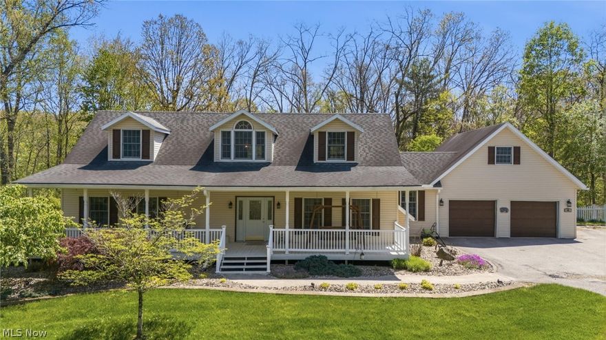 From the moment you pull up to this Lovely Cape Cod you appreciate the detail everywhere, in the Nicely Groomed Yard, Gorgeous Landscaping & the Mature Trees Lining the Property, even the Horseshoe Driveway with extra Parking is pleasing. The Cobblestone Sidewalk brings you up to the Very Inviting Large Covered Front Porch for lots of Relaxing  & time with family & friends. When entering the home you have an open 2 story entry space full of Natural Light showing you the Hickory Hardwood Floors throughout the main level, with the 18X13 LR on your right, staircase in front of you to the left & the hall bringing you into the Stunning Kitchen straight ahead. The Kitchen with Granite Counters & Newer SS Appliances has plenty of workspace for all those lovely get togethers & cooking with loved ones. The Kitchen is open to the 14X13 DR with plenty of space for a nice sized table. The DR gives you access to the 1st Floor Laundry which leads you to your 2 stall garage. Going back through the kitchen & down another hall you will find 2 Main Floor Bedrooms 1 which is 15X10, the other being the Master Suite. This hallway also has the door to your full basement which is partially finished with a 26X20 Family Room, an unfinished area for lots of storage, or for you to continue finishing & an exterior door with a walkup to your Very Large Fenced in Amazing Backyard. Going back to the house you will see a Large Composite Deck with a 15X9 Screened In Porch bringing you back into the DR. If we go back to the staircase in the entry we can go up to the 15X12 Library/Study, the other Full Bath & the 2 other Bedrooms which are both 22X13 which includes an extra sitting or play area for each room. This HOME has so much to offer both inside & out, it truly is a Wonderful Place.