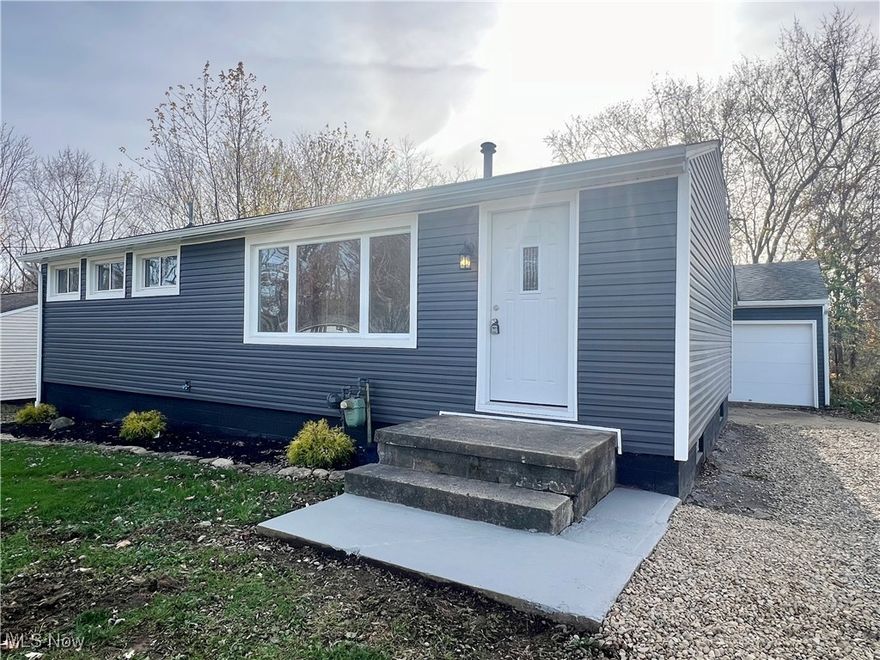 Are you looking for a Move-in ready remodeled ranch home? Then look no further. This 3-bedroom ranch home in Perry township and schools has been completely remodeled and updated. Everything is new for you to move in and enjoy! The main level has a spacious living room with LVT flooring, a fully updated bathroom, 3 bedrooms with new carpet, and a gorgeous kitchen with tile backsplash, butcher block countertops, stainless steel appliances, and a pantry. The basement is partially finished with a large recreation room adding almost 600 square feet of living space. Outside you will find the 1.5-car garage, patio, and a deep lot to enjoy. Updates in 2024 include the remodeled kitchen - LVT flooring, tile backsplash, butcher countertops, appliances, bathroom new tub and surround, vanity, toilet, all new flooring LVT and carpet throughout the home, HVAC system, HWT, sidings, gutters and downspouts and more. Move in before the holidays. Call today to set up a showing. You don't want to wait on this one!