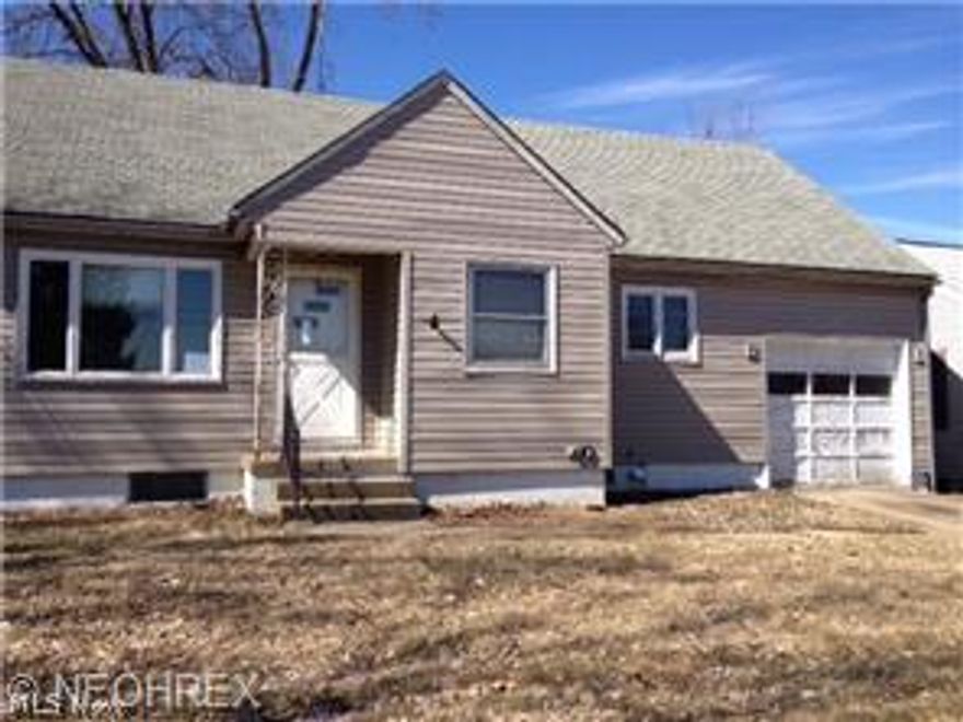 Bank Owned. Sold as is. 2 bedroom ranch in Massillon. Needs some TLC.