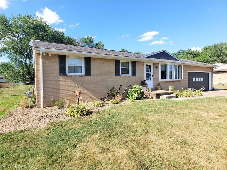 This solid 4 bedroom, 2 bath brick ranch home has so much to offer! Location, location, location!! Freshly paved streets and fields of green surrounding- sets this home off nicely. Large fenced in back yard ideal for kids or pets - concrete patio and above ground pool will offer a fun place for everyone. Take a look today! As-is sale.