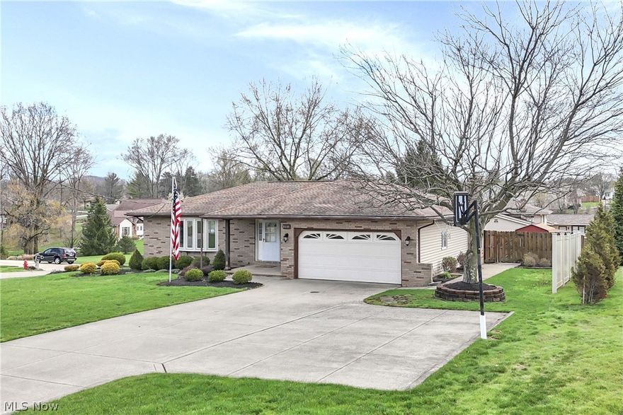 Offer Deadline is Friday 4/17/26 by 9:00pm.  Seller will review offers Saturday morning. Prepare to be moved! Welcome to 8601 State Road, a meticulously maintained, brick front ranch offering the ease of one-floor living with three bedrooms, two full bathrooms, and approximately 1,806 square feet of living space. The entire interior has been refreshed with paint, creating a bright and airy atmosphere that begins with a wide front door entry which opens to the living room, where an oversized bay window serves as a stunning focal point. The versatile layout flows seamlessly into a formal dining area, leading to a well-appointed kitchen boasting recently purchased stainless steel appliances, a modern gas range, and a convenient breakfast bar. This space opens directly to an inviting family room anchored by a massive brick, wood burning fireplace, creating the ultimate cozy gathering spot. Retreat to the primary bedroom featuring an en-suite bath with a walk-in shower and "his and her" closets, or enjoy the two additional bedrooms, all of which feature newer carpeting. The expansive lower level (an additional 1,800 square feet), with glass block windows provides a blank canvas for additional living space, gym, or workshop. The exterior is a true standout for hobbyists and entertainers alike. Sliding glass doors lead to a spacious concrete patio and a private, fully fenced backyard with dual side gates and a 10’x14’ storage shed on a concrete slab. Outside, a convenient turnaround driveway leads to the large, two-car garage, which comes equipped with a gas heater for year-round comfort and utility. Ideally located in highly rated school system, near highways, shopping, and the scenic trails of Mill Stream Run and Brecksville Reservations, this move-in-ready home is just 25 minutes from Cleveland. Schedule your showing today!