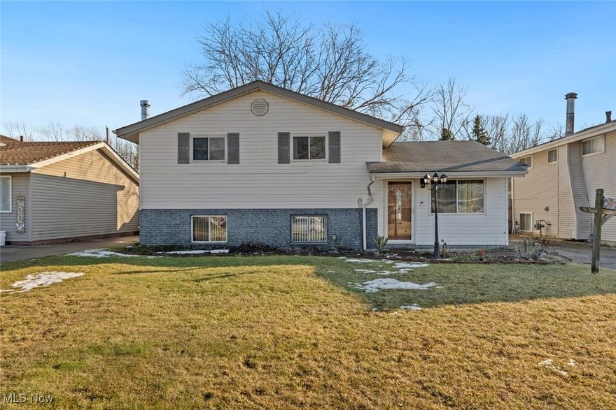 Pride of Ownership throughout! This 3 (with potential for 4th) bedroom, 2 bathroom home is packed with value and flexible space. The vaulted ceilings and open dining area make cozy spots to entertain and the deck and backyard extend that space. Enjoy the fish pond in the fully fenced backyard with a huge 2 car garage complete with workbench. 2 fireplaces (one more decorative than the other) provides warmth throughout and the basement is ready for anything, add your touches and make this HOME!!