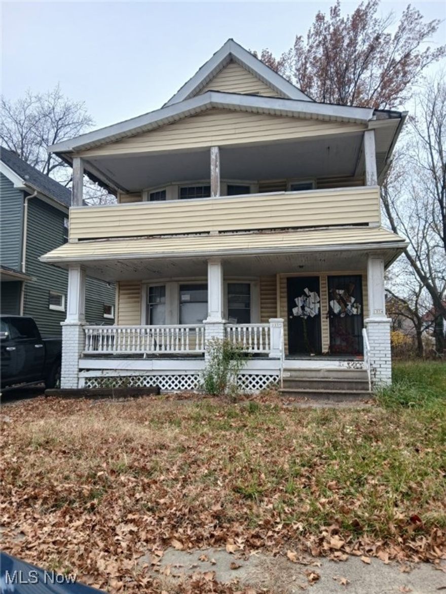 Investor special! This spacious 2-family Colonial in East Cleveland offers a solid value-add opportunity for a fix-and-flip or cash-flow rental. Featuring 2 stories and over 1,900 sq. ft. of living space, the property includes 4 bedrooms, 2 full baths, an unfinished attic, and a full basement. Mechanical systems include forced-air heat, and the structure features alum/vinyl exterior siding and asphalt shingle roof. With strong rental demand in the area, this property has excellent potential once renovated. Selling as-is—bring your vision and capture the upside!
