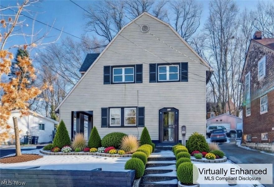 Completely remodeled home in Akron! This beautifully updated property has been renovated from top to bottom and is truly move-in ready. The entire home has been freshly painted throughout and features all new LVT flooring, creating a bright, modern, and cohesive feel. The spacious living room offers a stone gas fireplace, perfect for relaxing or entertaining. Just off the kitchen is a formal dining room, ideal for hosting family and friends. The updated kitchen features an abundance of cabinetry, quartz countertops, stainless steel appliances, and new light fixtures throughout the home. Upstairs, the fully renovated bathroom showcases a brand-new custom ceramic tiled shower with quality finishes. Additional upgrades over the years include vinyl replacement windows, central air conditioning, and new entry doors—enhancing comfort, efficiency, and curb appeal. The home also offers a full basement, providing excellent storage or future finishing potential. Outside, enjoy a nice backyard as well as a charming covered porch off the side of the home, perfect for morning coffee or evening relaxation. Conveniently located in a sought-after neighborhood close to shopping, dining, schools, and major routes. Don’t miss this opportunity to own a fully remodeled home with today’s most desirable updates—schedule your showing today!