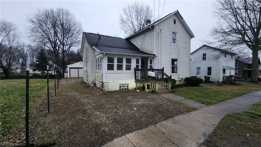 3 BR Colonial in the heart of Ravenna.  Deck, detached garage, enclosed porch.  Recent work completed- basement waterproofing system.  This is a Fannie Mae HomePath property.