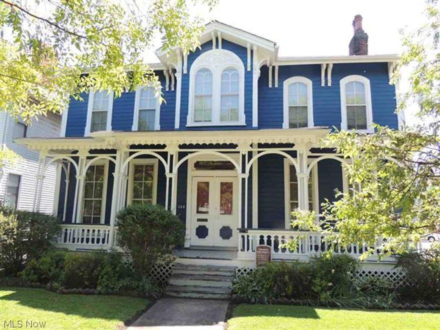 Gorgeous 4 Bedroom Historical Home boasts beautiful woodwork throughout.  Library on Main floor.  Sunroom off of kitchen.  Upgrades include Roof, Furnace, Hot water heater,Granite tile in main bathroom, Marble in upstairs bathroom, electrical 200 amp service in Home and 3000 sq ft storage building/garage as well.    Building has many possibilities..Business maybe?  Apartment? Schedule to see this beauty and see for yourself.