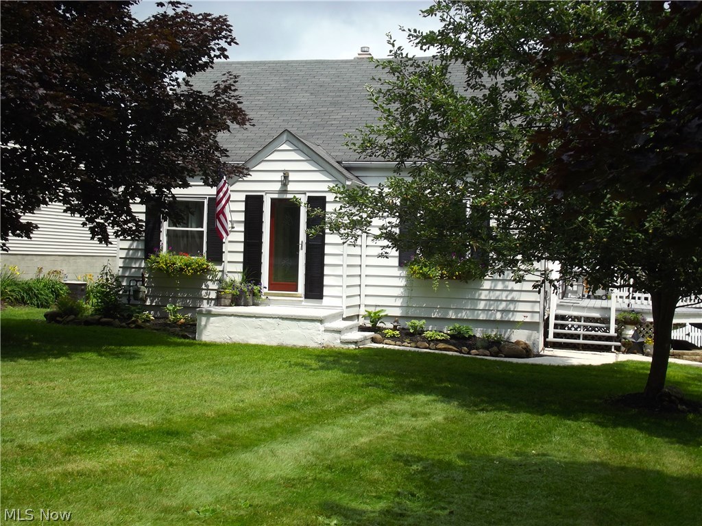 Charming Cape maintained in excellent condition and located on the opposite side of Metro Parks forest. Close to golf course, shopping center, metro parks, and much more. Nicely updated eat in kitchen opens to the formal living room. Wood floors or ceramic in almost every room. Enjoy the many updates including new first floor windows in 2015. New dishwasher and garbage disposal in 2015. Hot water tank in 2013. Master bath partial remodel in 2015. Pet Safe invisible fencing around entire property in 2013. 16x32 above ground pool has new solar cover(2015), new pump and ladder(2014), and is heated with solar tubes on top of the attached garage. Full finished basement with family room, extra space for a guest bedroom. full bath, laundry room, and walk out to 1 car attached garage. Plus a separate 2 car garage. Large deck overlooking the pool and almost 1 acre wooded lot. Don't drive past, this one is a must see!