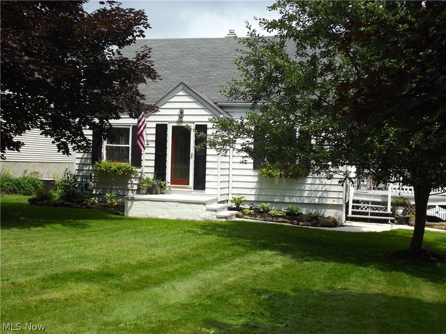 Charming Cape maintained in excellent condition and located on the opposite side of Metro Parks forest. Close to golf course, shopping center, metro parks, and much more. Nicely updated eat in kitchen opens to the formal living room.   Wood floors  or ceramic in almost every room. Enjoy the many updates including new first floor windows in 2015. New dishwasher and garbage disposal in 2015. Hot water tank in 2013. Master bath partial remodel in 2015. Pet Safe invisible fencing around entire property in 2013. 16x32 above ground pool has new solar cover(2015), new pump and ladder(2014), and is heated with solar tubes on top of the attached garage. Full finished basement with family room, extra space for a guest bedroom. full bath, laundry room, and walk out to 1 car attached garage. Plus a separate 2 car garage. Large deck overlooking the pool and almost 1 acre wooded lot. Don't drive past, this one is a must see!