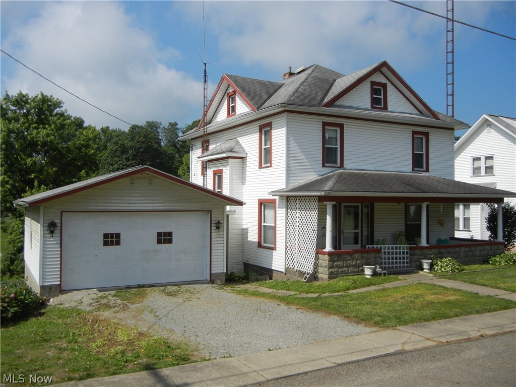 Here’s your opportunity to buy an affordable 4 bedroom, 2 story vinyl sided family home in Baltic. Built in 1918 with 1836 square feet of living space. The main floor has an eat-in kitchen with island range and pantry area, dining room, living room with pocket doors, entry/parlor, laundry room, and half bath. The second floor has 4 bedrooms and a full bath. There is a walk-up attic with lots of storage room. Home has forced air gas heat, central air, city water & sewer. Full walkout basement, 2 car garage, covered front porch, back deck, and a couple small sheds. Real estate will sell at 6 PM.