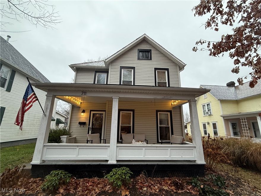 Yesterday's charm with today's updates!  You will fall in love the minute you walk into this very charming, warm and inviting downtown home! Quiet tree lined street, inviting front porch, level yard with covered patio and one car garage with additional parking for three cars, and storage shed.
The wood floors have been all redone and compliment the original woodwork throughout.  The kitchen is a cook's delight and includes all appliances, handy laundry/mud room off the kitchen and full updated bath, lovely living room with a pretty mantle and new marble tile for trim, and a wonderful formal dining room for all of your entertaining needs.  The three bedrooms upstairs are delightfully decorated in neutral tones and have nice window treatments.  Two of the bedrooms have great walk-in closets!  The upstairs bath is all newer and absolutely gorgeous!   *****Seller will pay up to $3000.00 for buyer closing costs*****
Be ready for a treat!